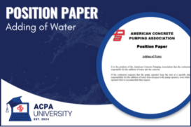 ACPA - Position Paper:  Adding of Water